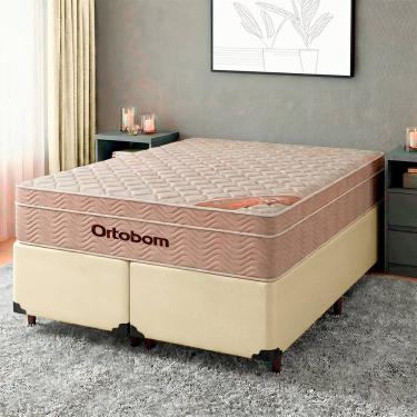 Imagem de Colchão Casal Molas Ensacadas + Base Box - Airtech Ortobom