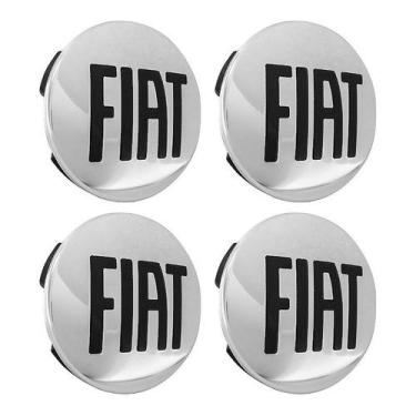 Imagem de Jogo Calotinha 60mm Centro de Roda Fiat Freemont Toro Cromado - DCAPS