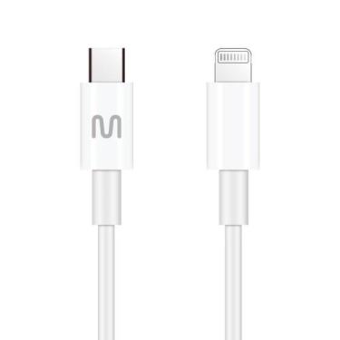 Imagem de Cabo USB-C Lightning 1.2M Branco Multi - WI451 - Multilaser, Branco