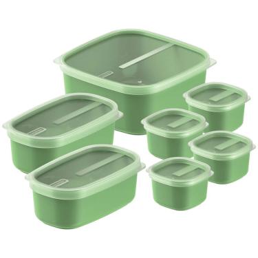 Imagem de Jogo de Potes Mixcolor para Armazenamento de Alimentos em Polipropileno com Proteção An...