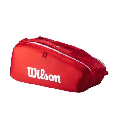 Imagem de Raqueteira Wilson Super Tour 9 PK Vermelha Cor:;Tamanho:Único;Gênero:Unissex-Unissex