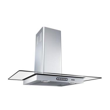 Imagem de Coifa de Parede 75cm Vidro Reto Duto Slim Fogatti Inox, 220V