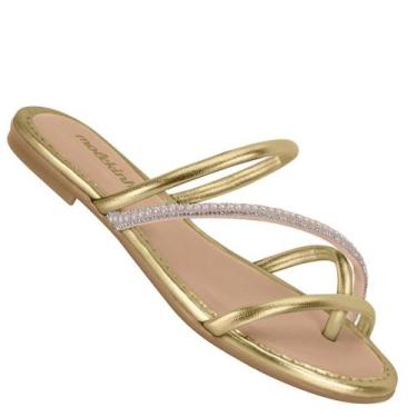 Imagem de Chinelo Infantil Molekinha 2157.1093 Meninas, Dourado, 28