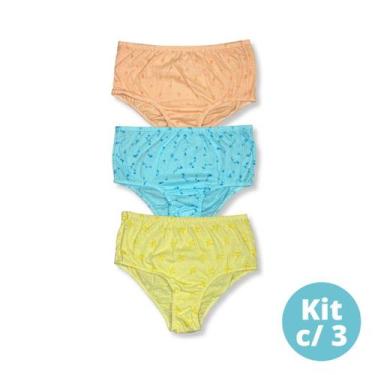 Imagem de Kit c/ 3 Calçola Senhora de Algodão Estampadas Dondoka, G