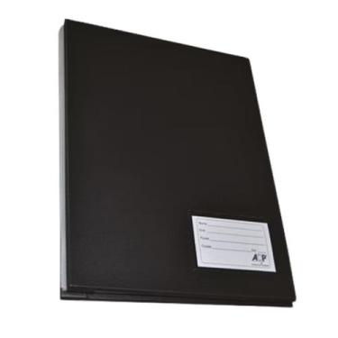 Imagem de Pasta Catalogo Preto Capa E Contra Capa Com 50 Plasticos 0,12 - Acp