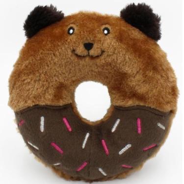 Imagem de Brinquedo Pelúcia Donutz Buddies ZippyPaws Com Apito Para Cães e Gatos