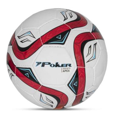 Imagem de Bola Futebol de Society Semi Profissional 32 Gomos Apex 05849, Pt, Vm,