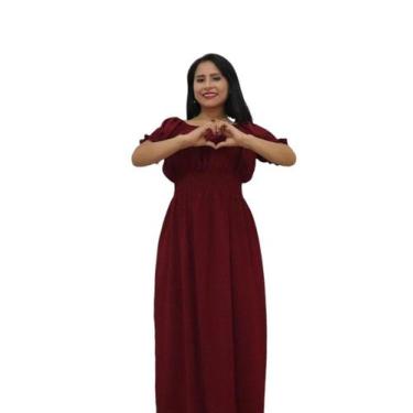 Imagem de Vestidos longos feminino super confortáveis - Rosel, Rosa, M