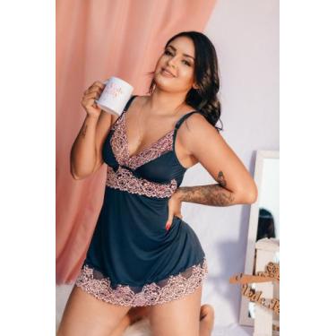 Imagem de Camisola Rendada - Vede Belly , Vermelho, M