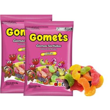 Imagem de Bala Goma Gomets Goma de Frutas Dori 700g - 2 Pcts