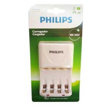 Imagem de Carregador de Pilhas Philips AA AAA SCB2440NB Desligamento Automático 