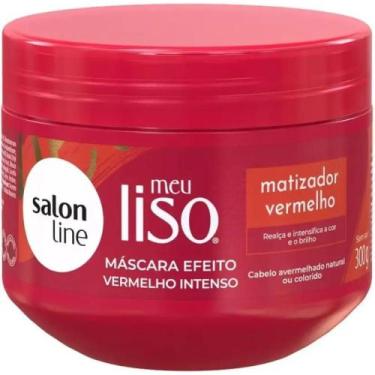 Imagem de Máscara de Hidratação Meu Liso Vermelho 300g - SALON LINE