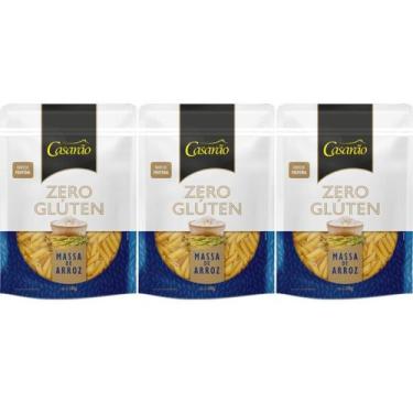 Imagem de Kit 3 massa penne premium fonte de proteina fibras naturais sem gluten
