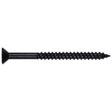 Imagem de The Hillman Group 39217 Parafuso de armário Phillips de cabeça chata de 15 cm x 3,5 cm, pacote com 100, preto