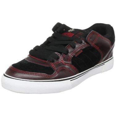 Imagem de Osiris Tênis de skate masculino Shuriken Low, Preto/branco/vermelho, 5.5