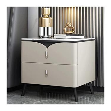 Imagem de jinyi2016SHOP Mesinhas de cabeceira de ardósia pequena mesa de cabeceira quarto mesa de cabeceira textura durável artesanato mesa de cabeceira mesa de cabeceira para quarto (comprimento: 50 cm, estilo: 02)