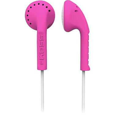 Imagem de Fones de ouvido estéreo com couro cabeludo Koss, rosa, case
