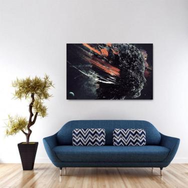 Imagem de Quadro Abstrato decorativo C Escritório Sala Tela em Tecido