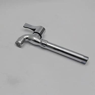 Imagem de Moda jardim bronze alongar torneira aberta rápida/máquina de lavar torneira de água fria/esfregão torneiras de piscina, smt129,205 s