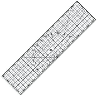 Imagem de Régua 15x60 Cm Em Acrílico Patchwork Artesanato