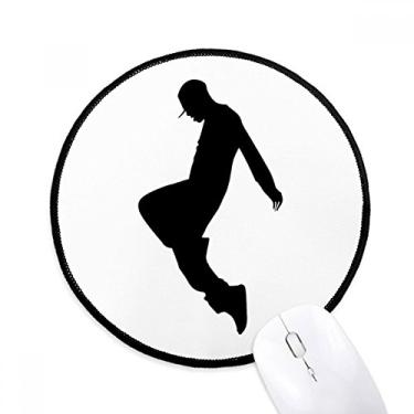 Imagem de DIYthinker Jumping Dancer Hip Hop Sports Mouse Pad desktop escritório tapete redondo para computador