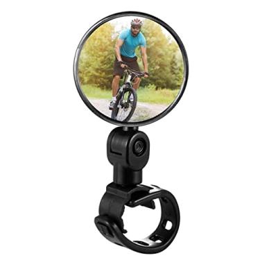 Imagem de Espelho Retrovisor Bike Bicicleta Giratório 360º Convexo Para Guidão Amplo Ângulo de Visão e Mais Segurança no Pedal Ciclismo