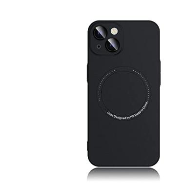 Imagem de Estojo de carregamento sem fio ultrafino e fosco para para iPhone 11 12 13 14 Pro Max Lens Camera Glass Hard PC Cover, preto, para iPhone 11 Pro