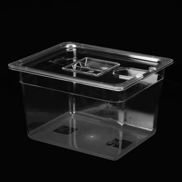 Imagem de Recipiente dobrável para Sous Vide, resistente a altas temperaturas, fácil de usar, recipiente dobrável com tampa para casa
