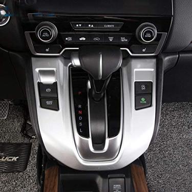 Imagem de JIERS Para Honda CRV CR-V 2017-2020, acabamento fosco da moldura do painel de mudança de marcha acessórios interiores do carro