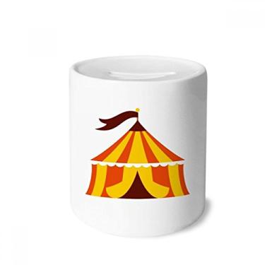 Imagem de DIYthinker Barraca de parque de diversões, ilustração colorida, caixa para dinheiro, caixa de moedas de cerâmica, presente de cofrinho