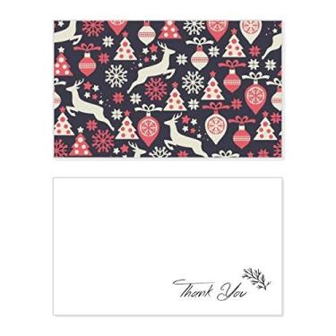 Imagem de Árvore de Natal de cervo, cartão de agradecimento, papel de aniversário, agradecimento de casamento