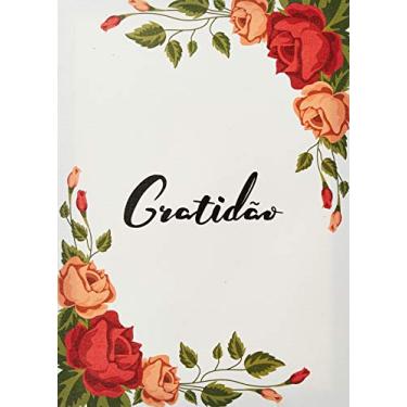 Imagem de Arte Maníacos Quadro Decorativo em Tela Canvas Gratidão Flores Fundo Branco - 65x46cm