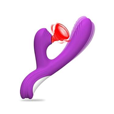 Imagem de Vibrador 10 Velocidades Clitóris Ponto G Estimulador Feminino Brinquedos Eróticos À Prova D'água Zatla Shop (Roxo)