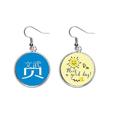 Imagem de Personagem chinesa legal talento orelha gota sol brincos joias moda