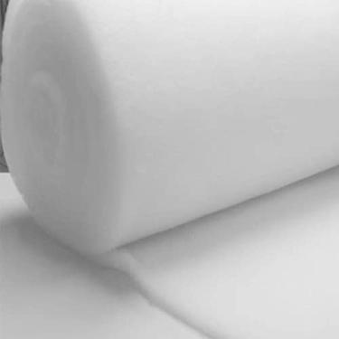 Imagem de Rolo 10m de Manta Acrílica Perlon 100g/m² p/Filtro de Aquário e Decoração - Dois M Têxtil