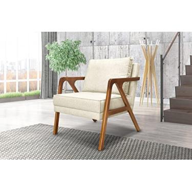 Imagem de Poltrona Estofada Decorativa Sala Quarto Escritório Leitura Ametista (Natural)