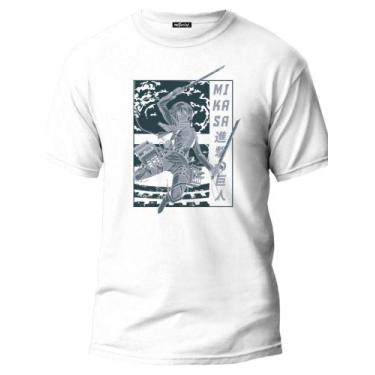 Imagem de Camiseta Attack On Titan Shingeki No Kyojin Mikasa Lançamento - Cronos