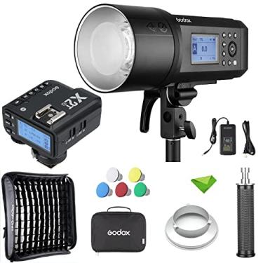 Imagem de Godox AD600Pro 600Ws TTL Flash + Godox X2T-O Trigger para Olympus Panasonic com Godox 60 * 60cm Softbox 2.4G 1/8000s 2600mAh Bateria, 0.01-0.9s Reciclar Strobe/Flash externo