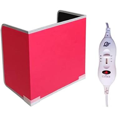 Imagem de Aquecedores De Espaço Dobráveis ​​sob A Mesa Aquecedor De Espaço Portátil Para Escritório E Casa, Aquecedor De Pés Dobrável Sob A Mesa Para Pernas E Pés, Espaço De Painel Elétrico Pessoal,vermelho