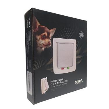 Imagem de Petlon Porta Portinha Pet Gato Ou Cão Branca Tam 27 5Cm X 24 5Cm