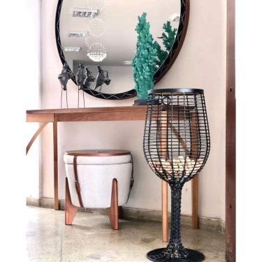 Imagem de Mesa Taça Enfeite Porta Rolha Grande Para Vinho Artesanal