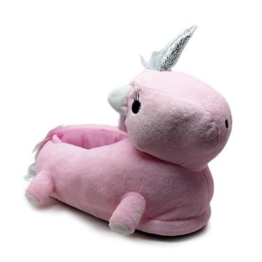 Imagem de Pantufa Unicórnio Inverno Quentinha Solado Borracha (G 37/39)