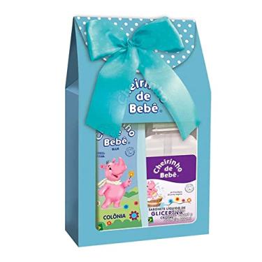 Imagem de Kit Colônia Cheirinho de Bebê Blue 210ml+Sabonete Glicerinado Cristal 250ml