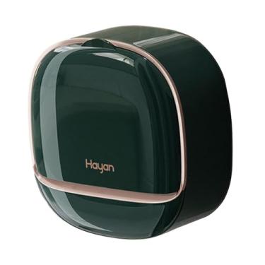 Imagem de ＫＬＫＣＭＳ Saboneteira, saboneteira flip para banheiro, suporte de sabonete que economiza espaço com tampa flip para banheiros, hotel, banheira, cozinha, Ouro Verde Escuro