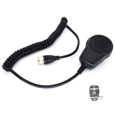 Imagem de ZEZEFUFU Microfone de mão com alto-falante 8PIN para rádio ICOM IC-M700 IC-M710 IC-M700PRO HM-180