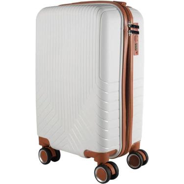 Imagem de Mala de bordo em Polipropileno 4 rodas 360º - AeroMalas Sérvia BRANCA