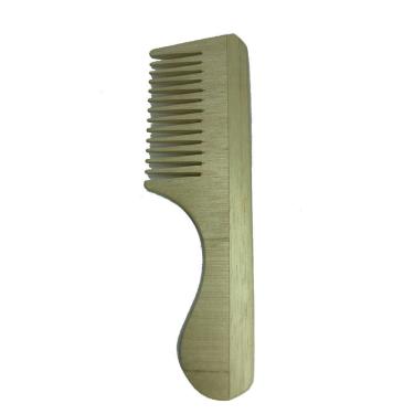 Imagem de Pente De Madeira Antiestatico Com Cabo