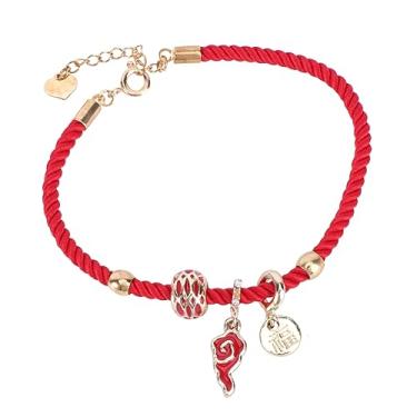 Imagem de SOIMISS 1 Unidade pulseira de corda vermelha presentes para um aniversário pulseiras vermelhas joias Pulseiras de amizade pulseira da moda pulseira de estilo simples strass pingente China