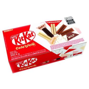 Imagem de Caixa De Chocolate Kitkat Celebreak 200,4G - Nestle Classic - Nestlé