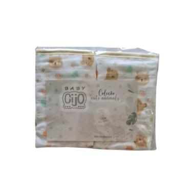Imagem de Paninho de Boca Bebê Soft Fralda Kit c/2 unidades - Baby Gijo (Bege Urso)